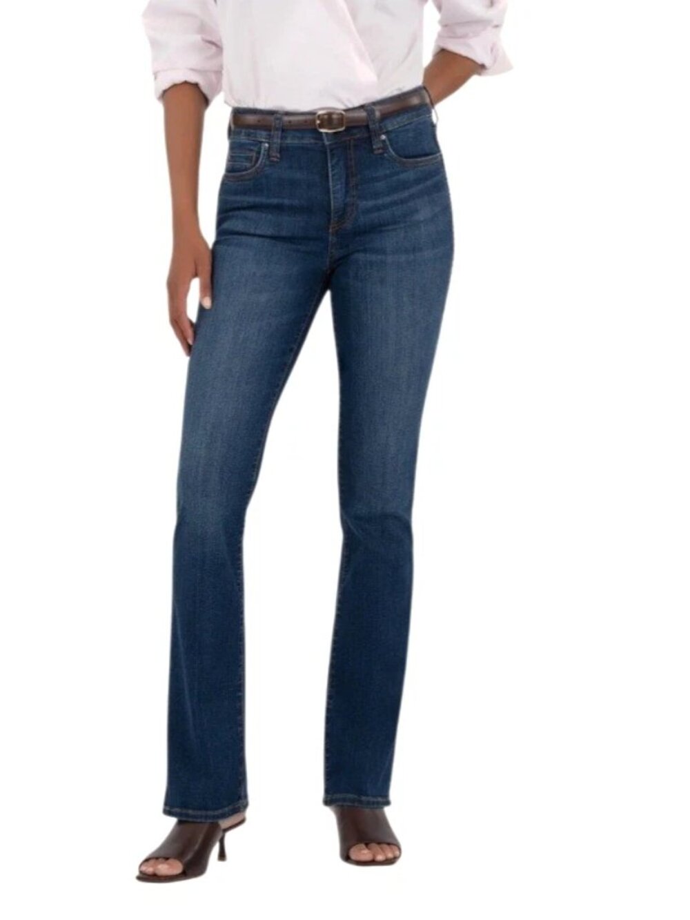 Kut From the Kloth Women Jeans Size 24W Blue Natalie Bootcut Stretch Denim New